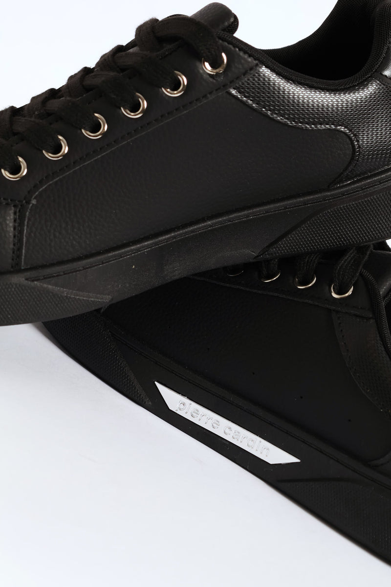 Gold Detail Sneaker - Black