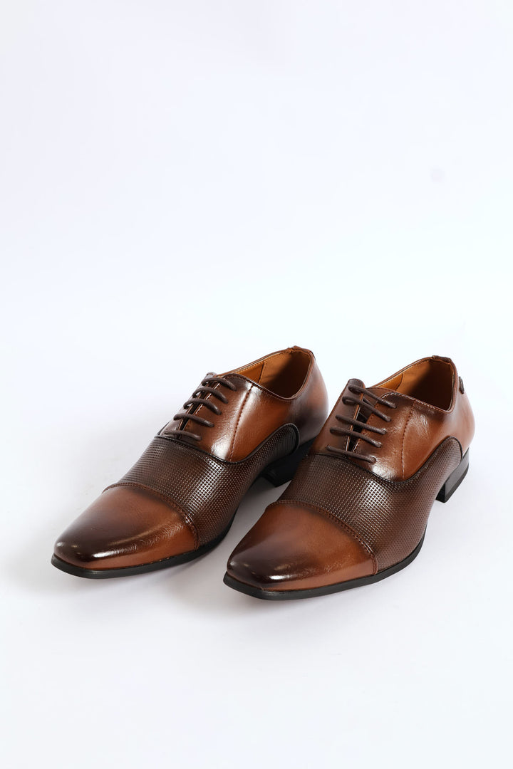 Oxford With Toe Cap - Brown