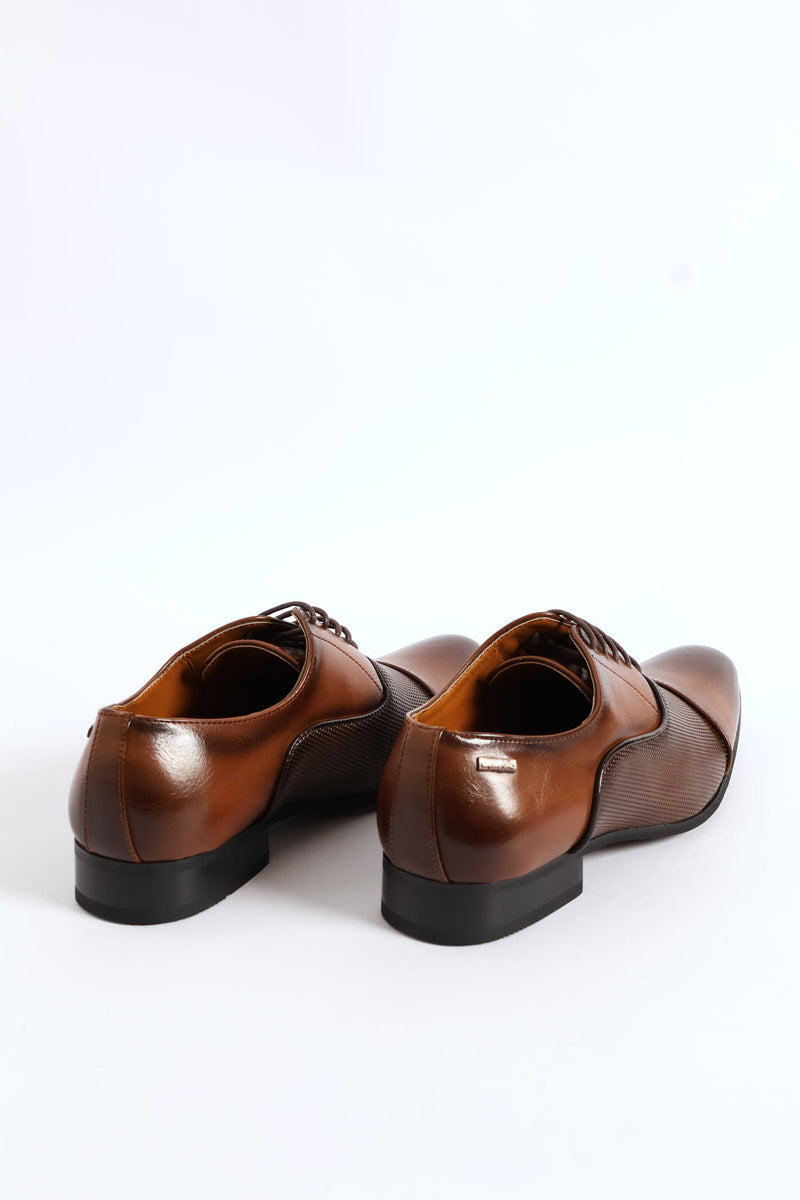 Oxford With Toe Cap - Brown