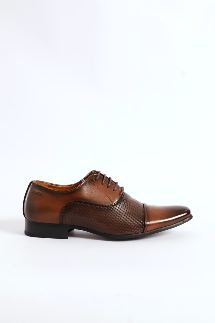 Oxford With Toe Cap - Brown