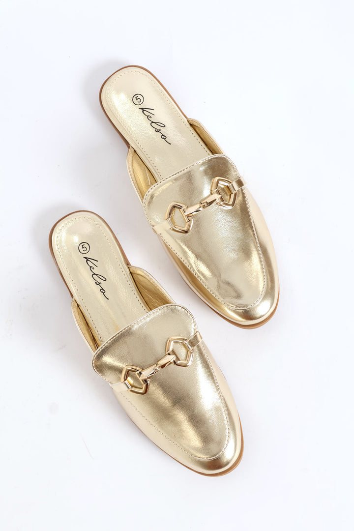 Gold Trim Metallic Push In - Gold