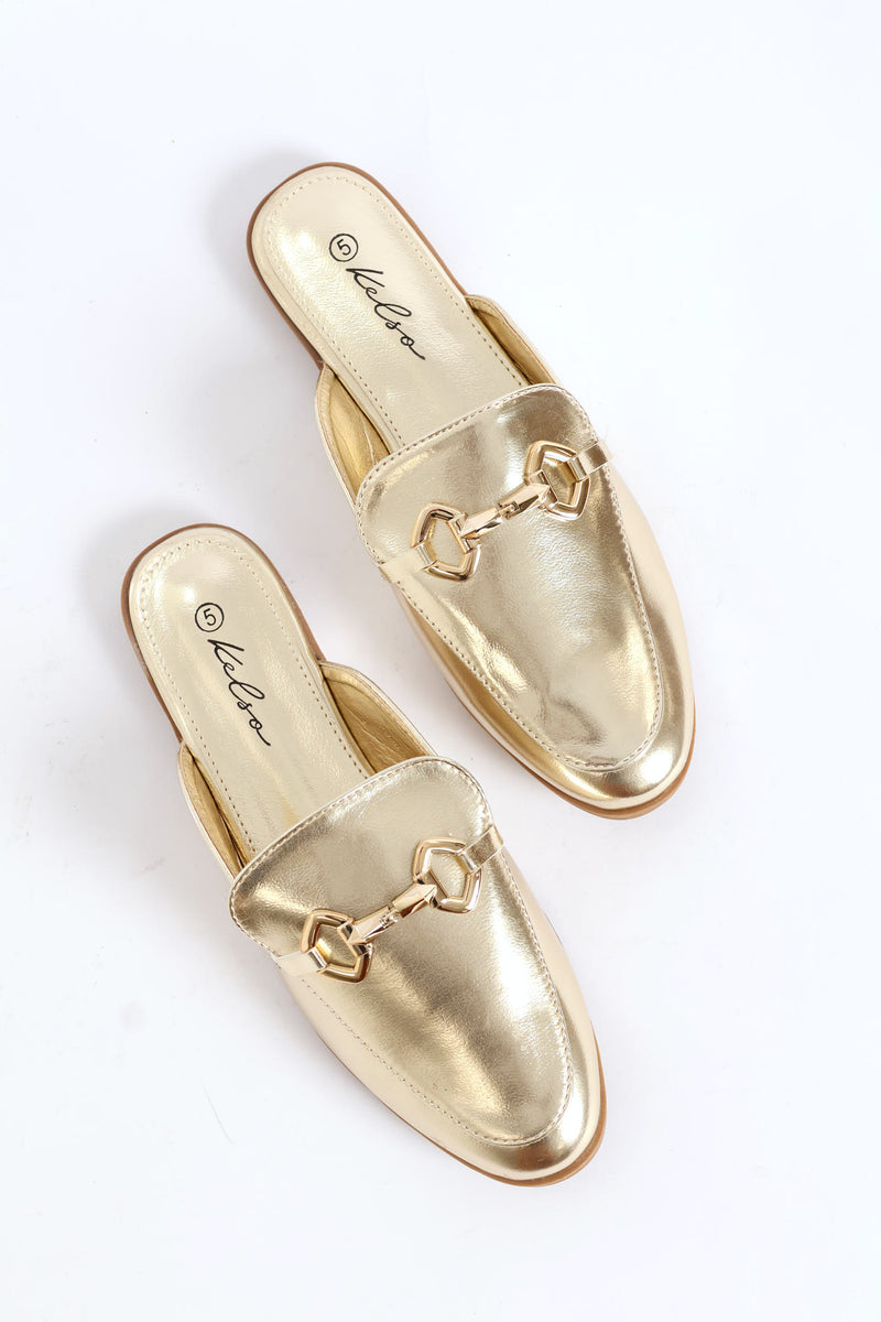 Gold Trim Metallic Push In - Gold