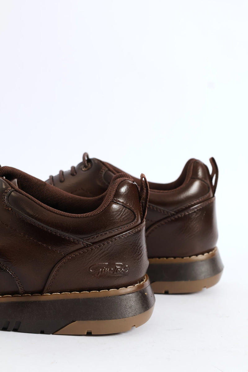 Smart Casual Derby Shoe - Brown