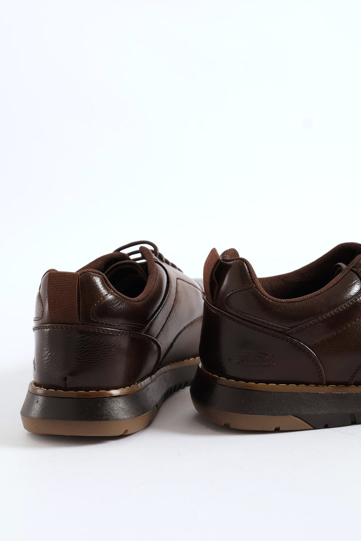Smart Casual Derby Shoe - Brown
