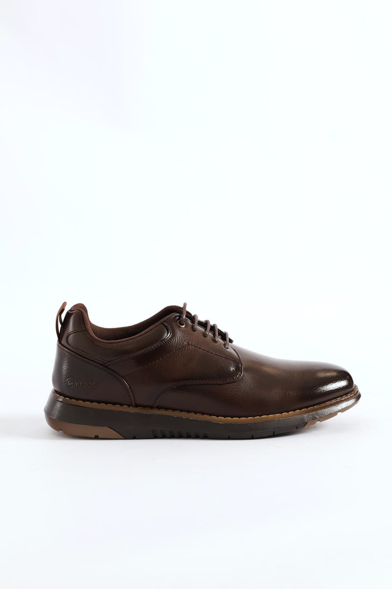 Smart Casual Derby Shoe - Brown