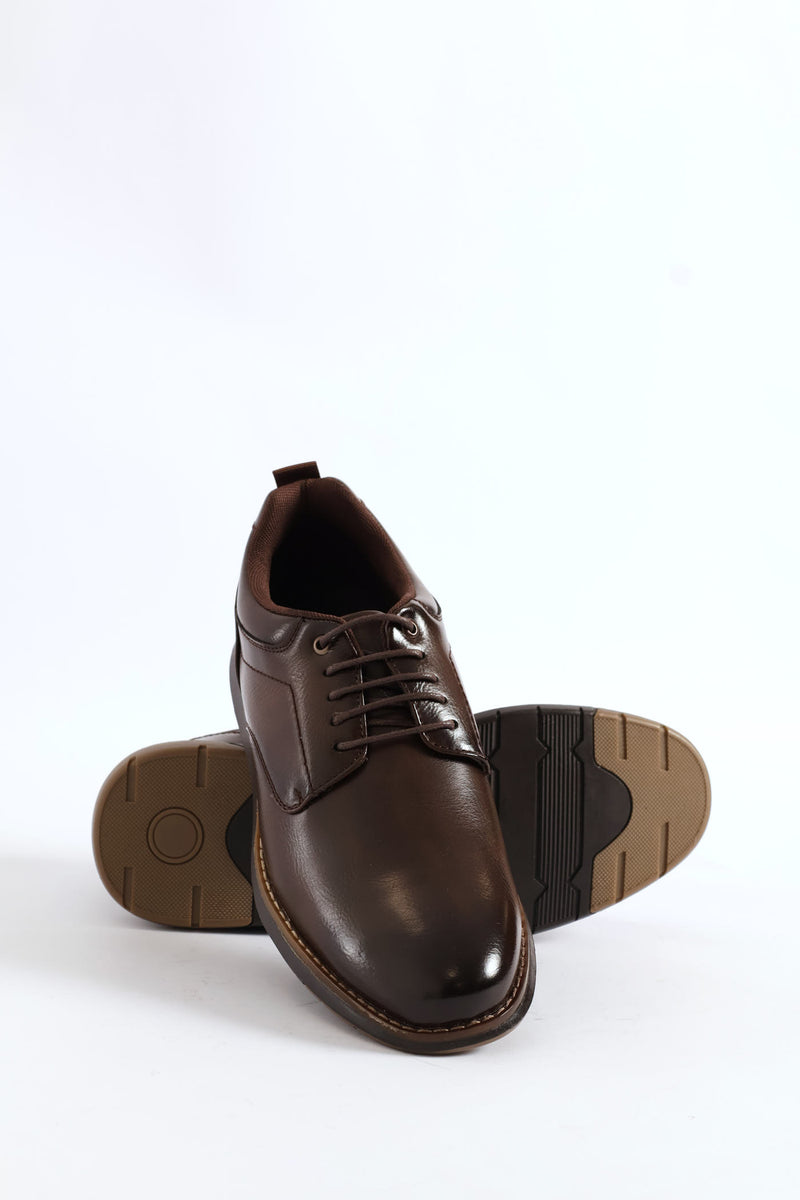Smart Casual Derby Shoe - Brown