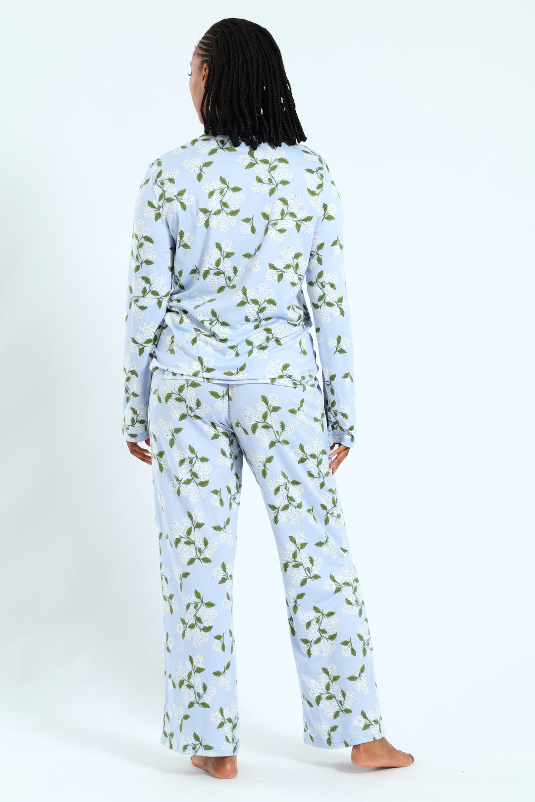Soft Touch Dandelion Top & Pant Sleep Set - Blue