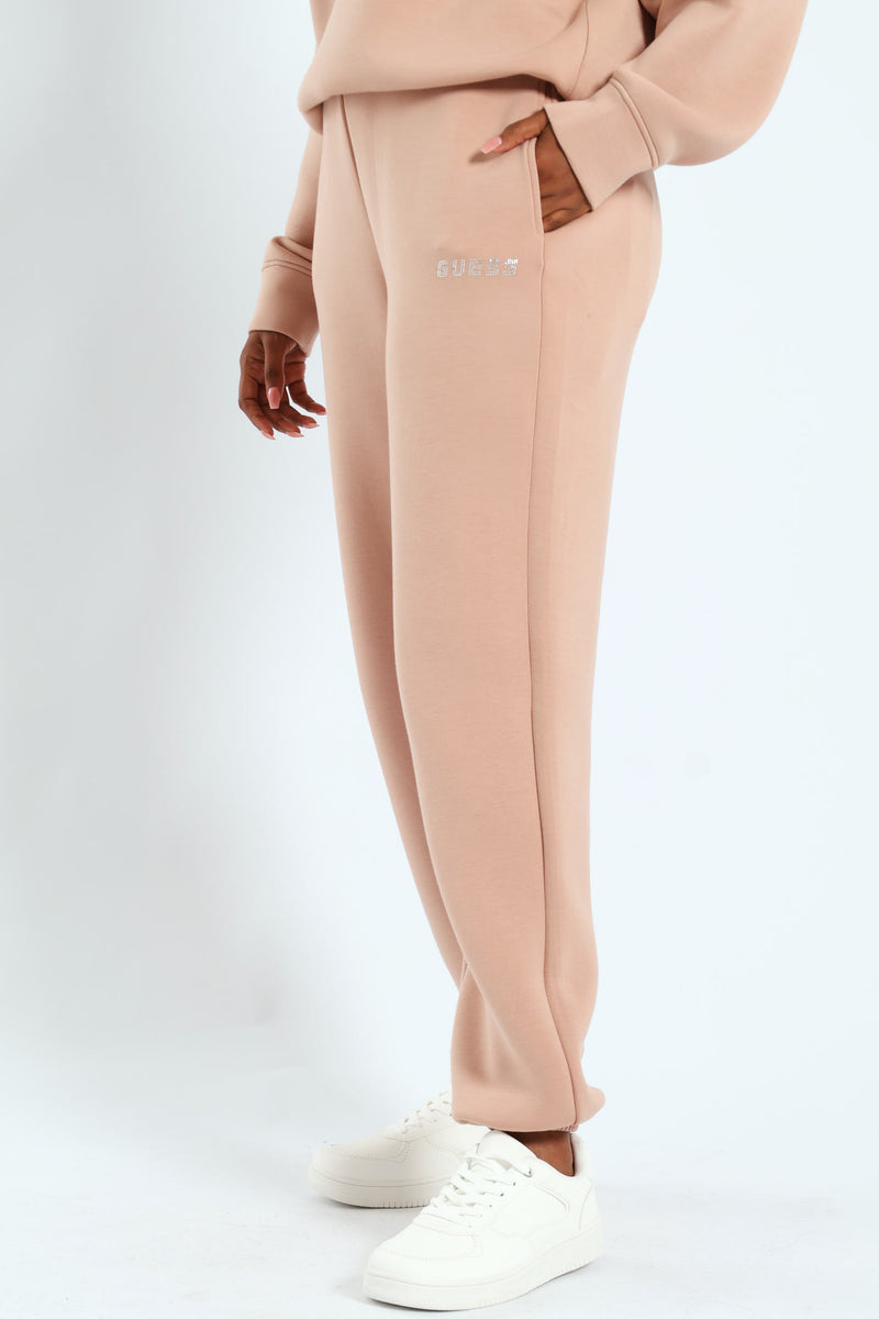 Cecilia Scuba Jogger Pants - Brown