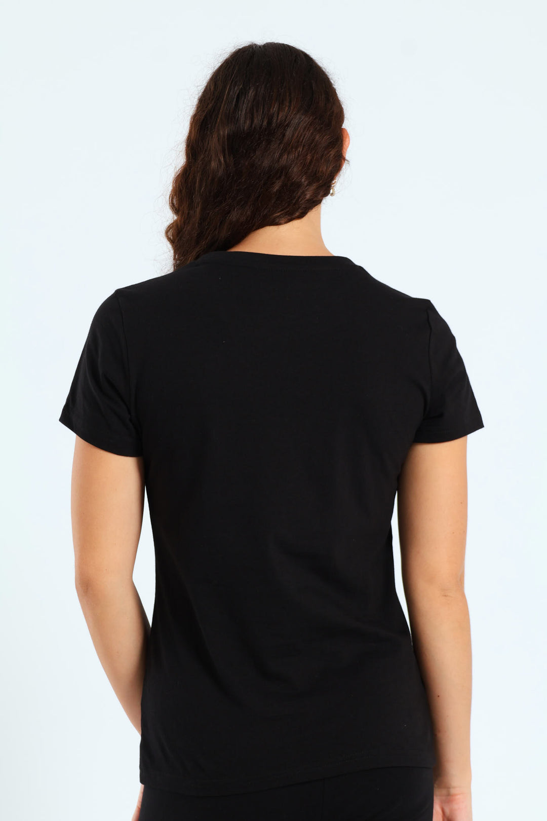 Essential Metallic Logo Tee - Black