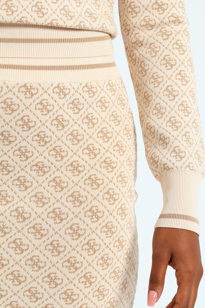 Lise 4G Sweater Skirt - Cream