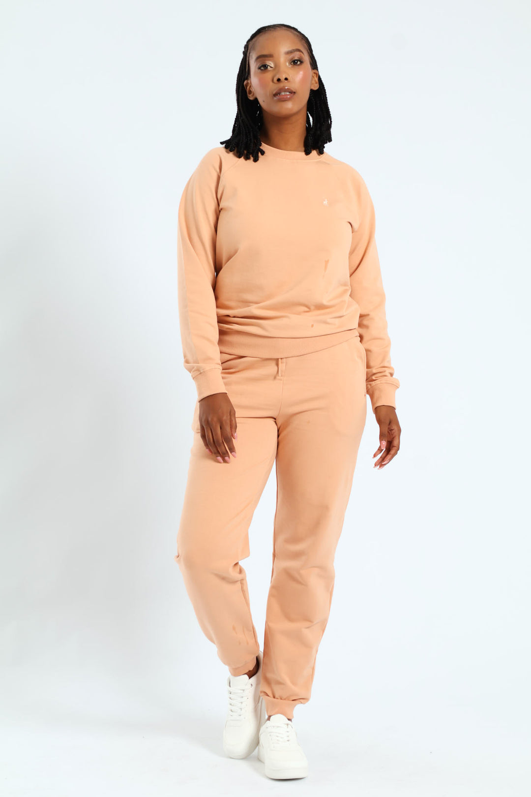 Sophia Raglan Track Top - Peach