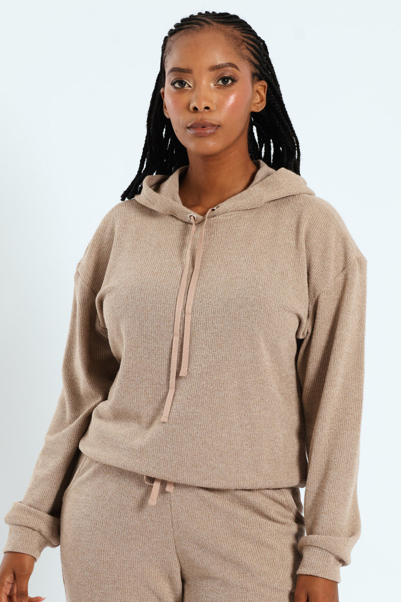 Leisure Hoody - Dark Beige