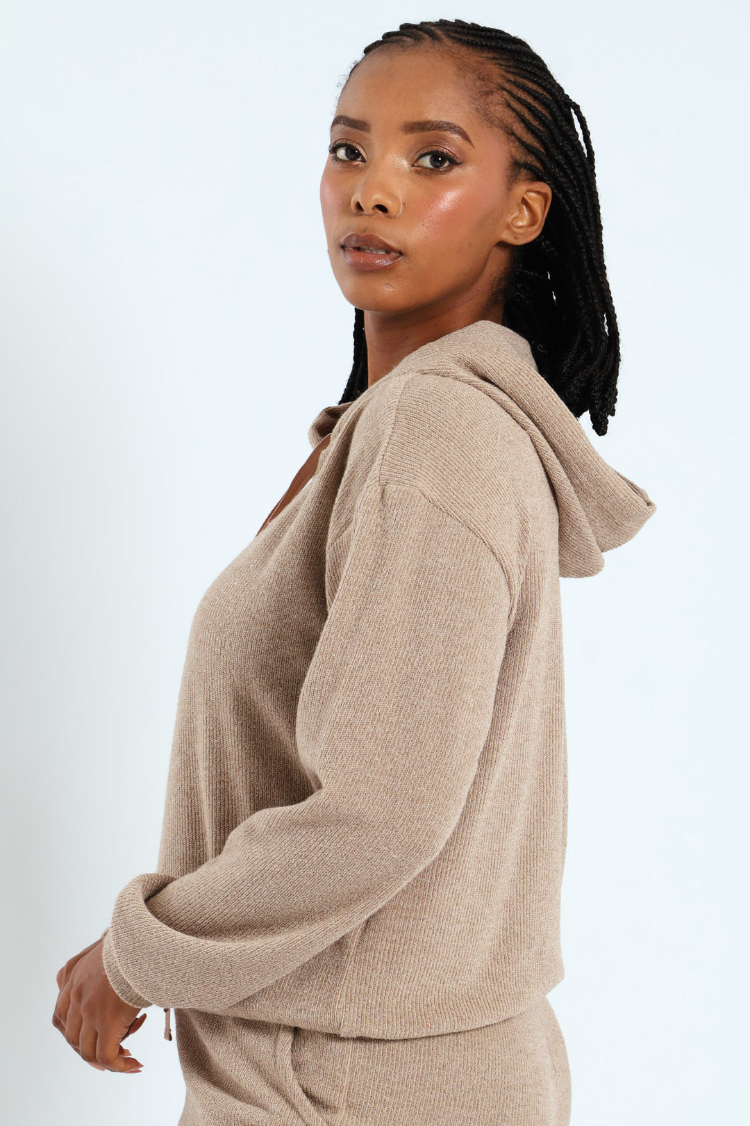 Leisure Hoody - Dark Beige