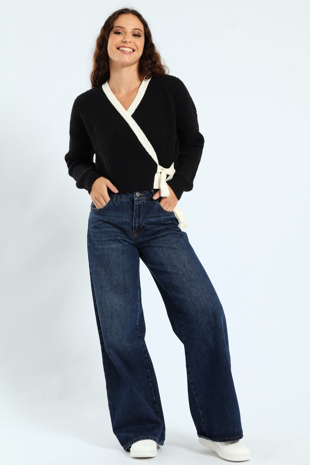 Contrast Ballet Jersey - Black