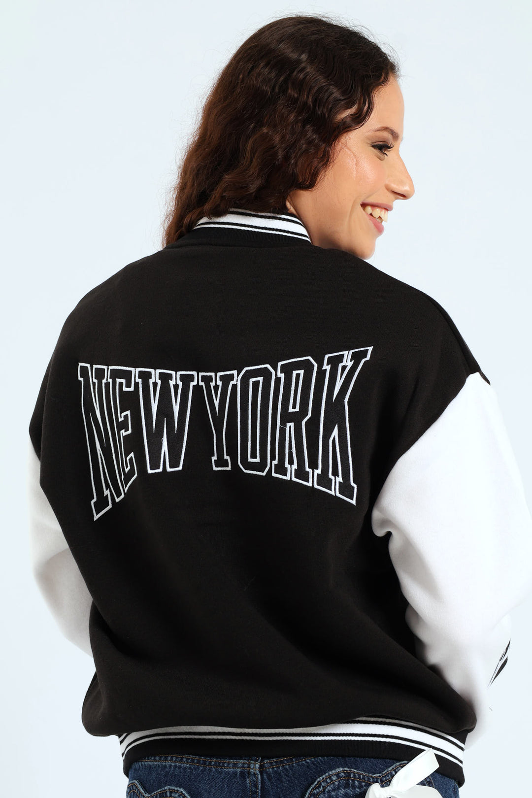 Ny Baseball Jacket - Black