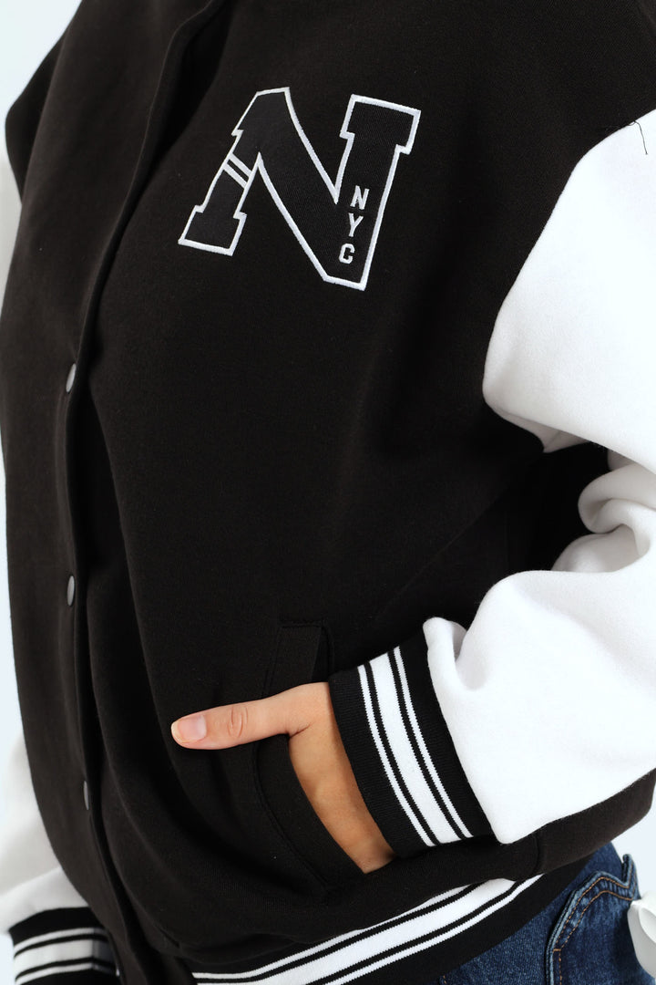 Ny Baseball Jacket - Black