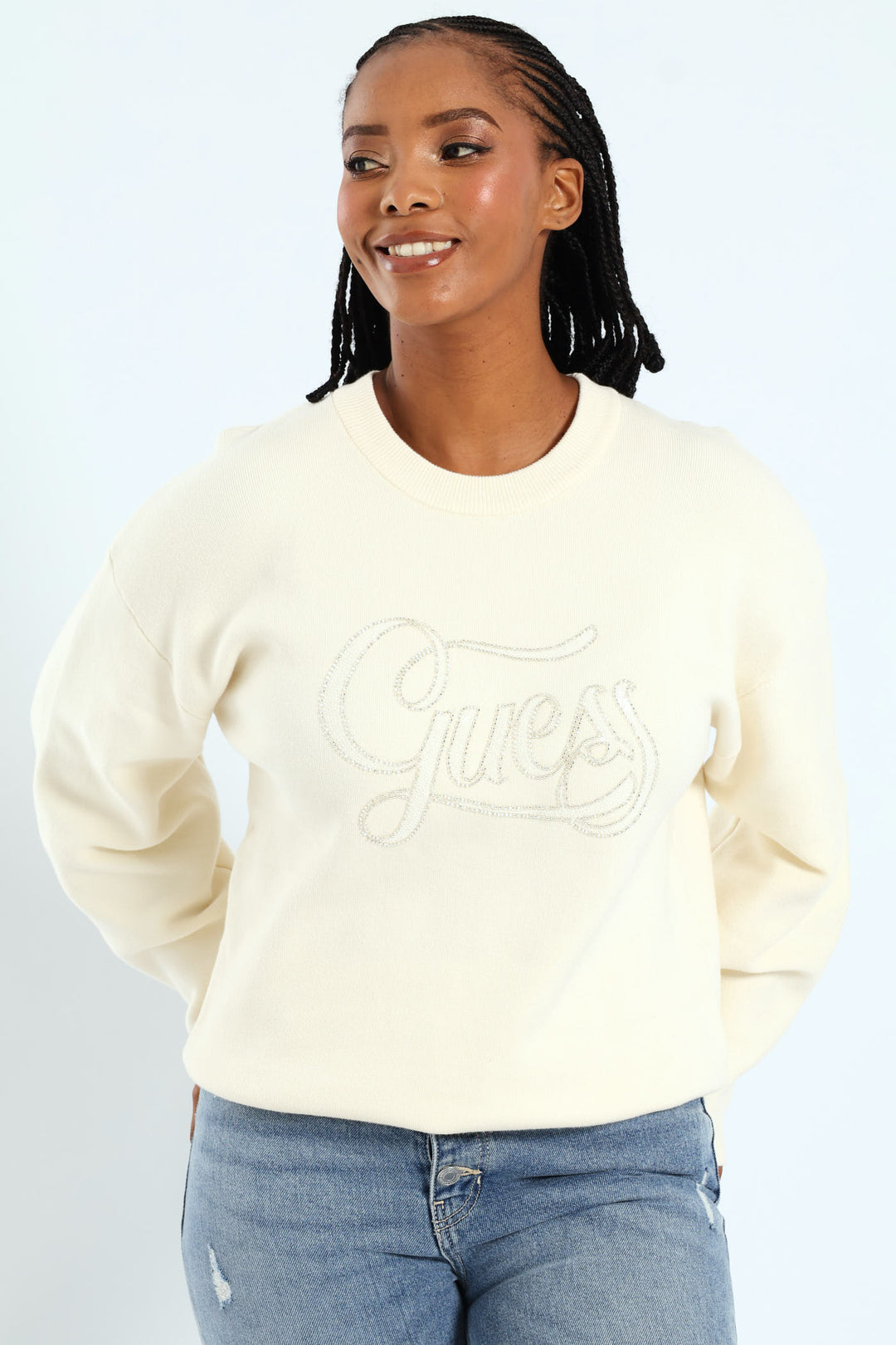 Laura Logo Sweater - Cream