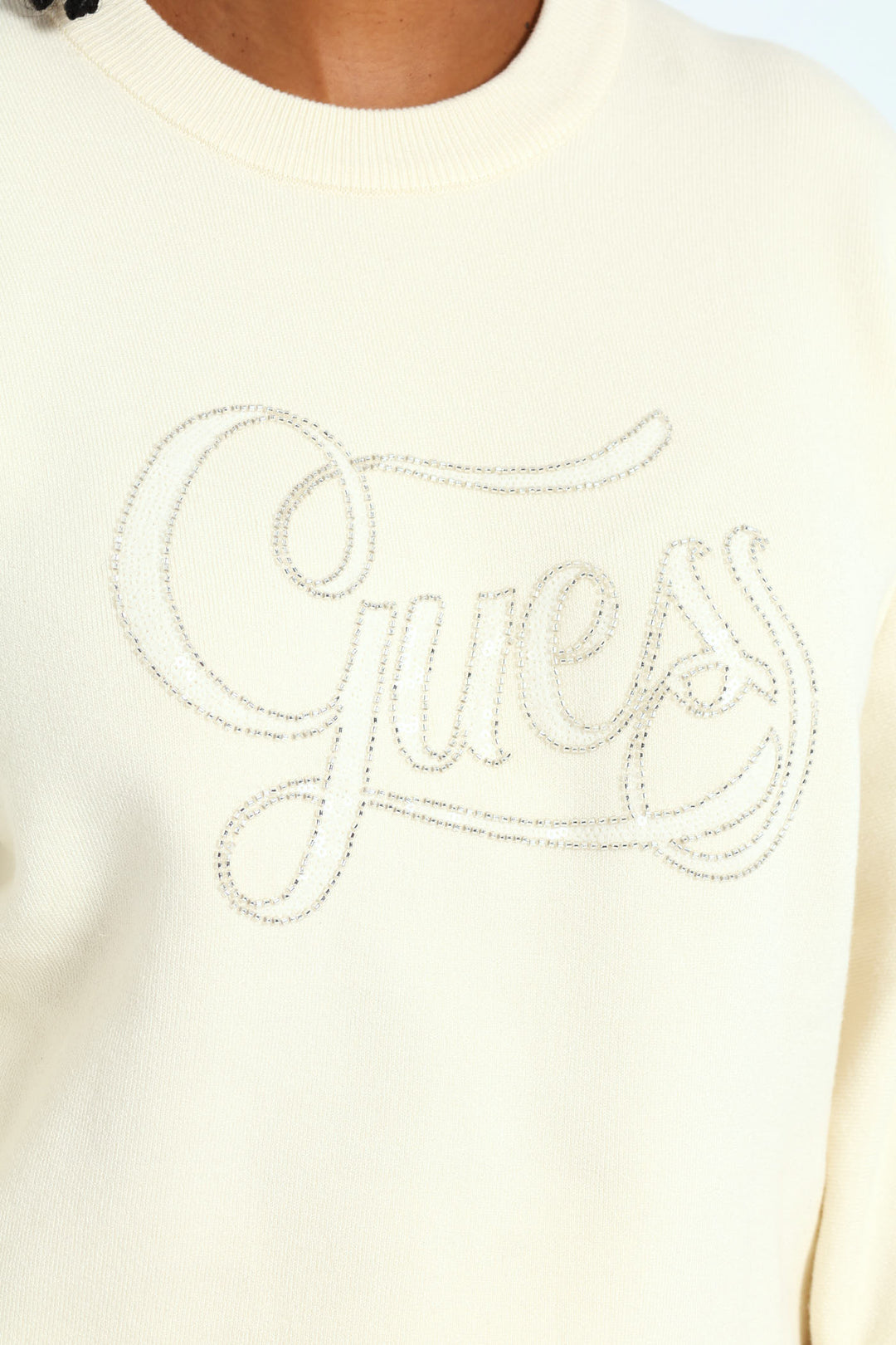 Laura Logo Sweater - Cream
