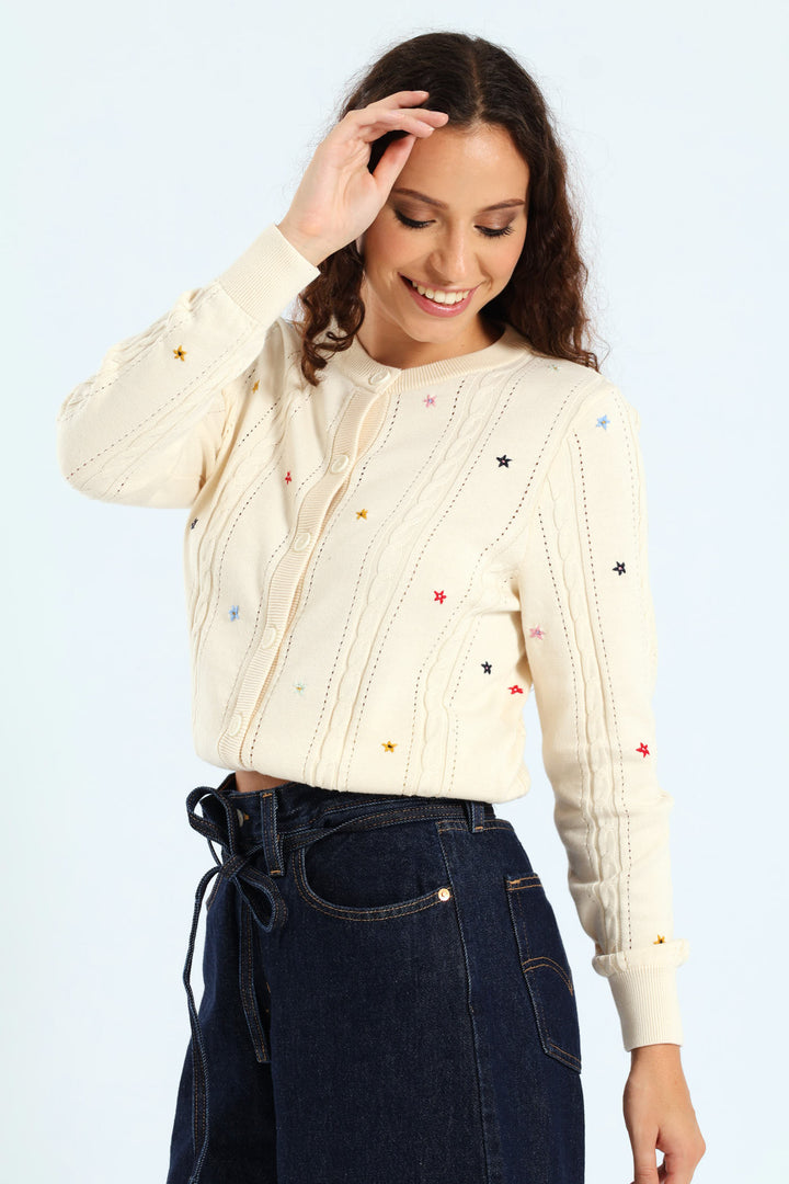 Marais Cardigan - White