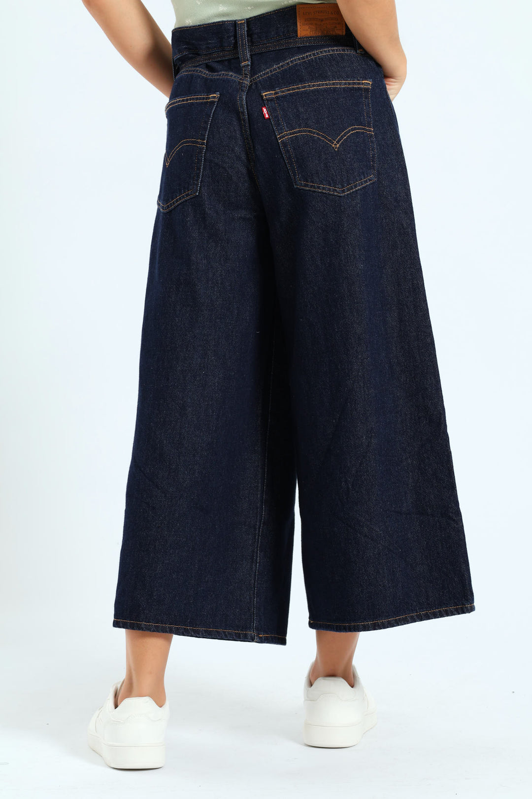 Culotte Pants - Dark Wash