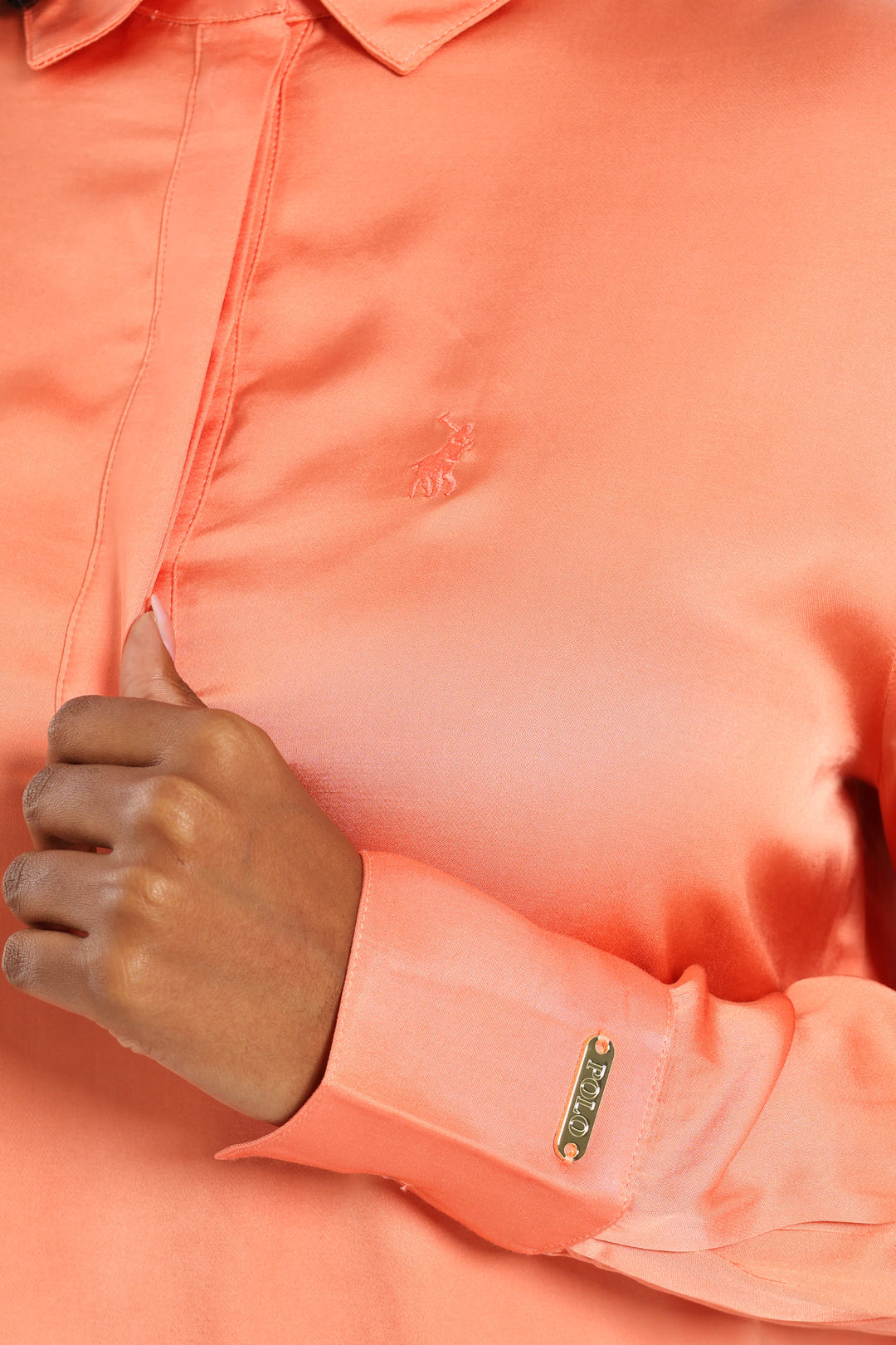 Emily Long Sleeve Blouse - Peach