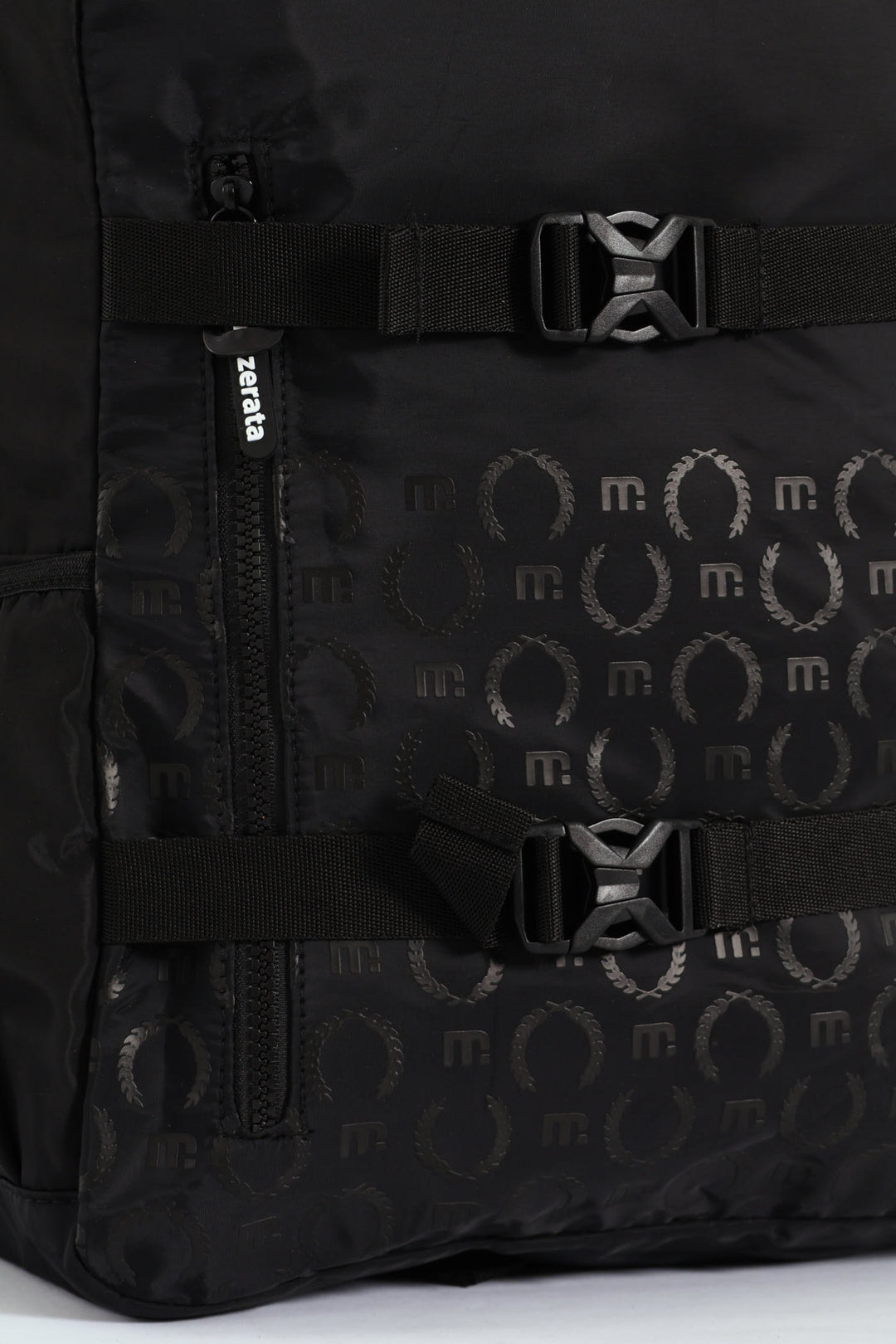 Mazerata Mono Print Backpack - Black