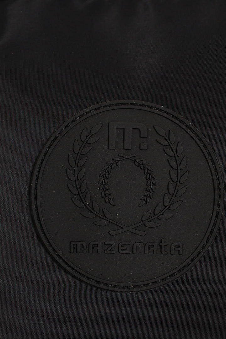 Mazerata Mono Print Backpack - Black