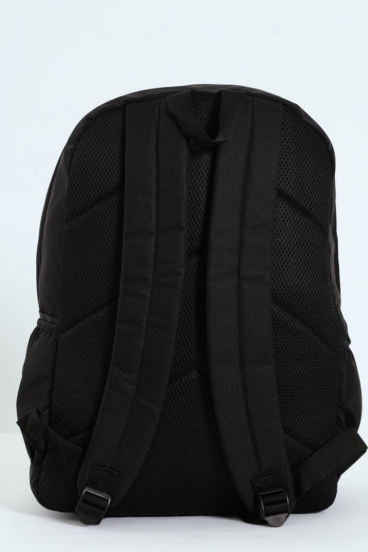 Mazerata Mono Print Backpack - Black