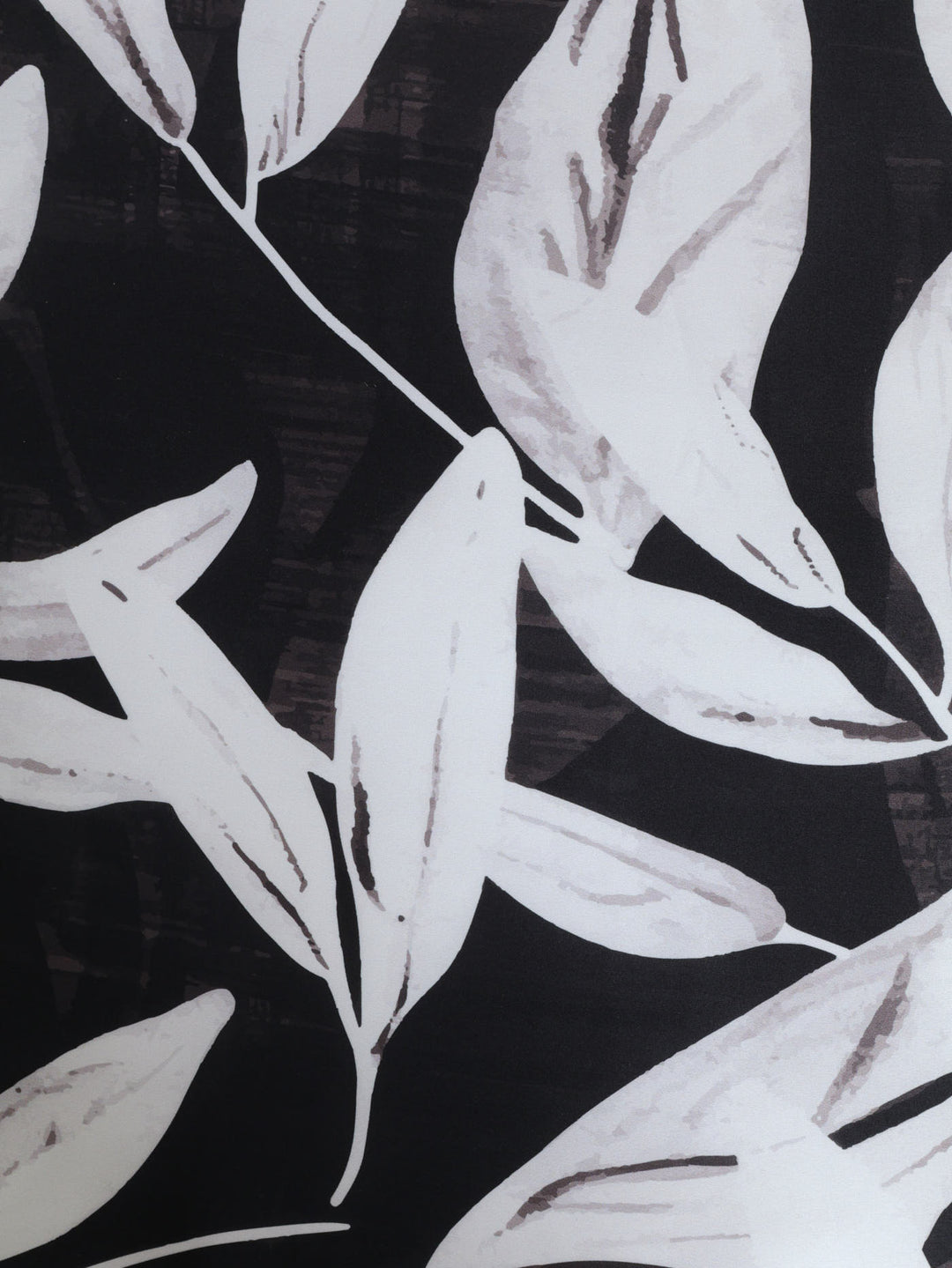 Mono Geo Floral Duvet Cover - Charcoal