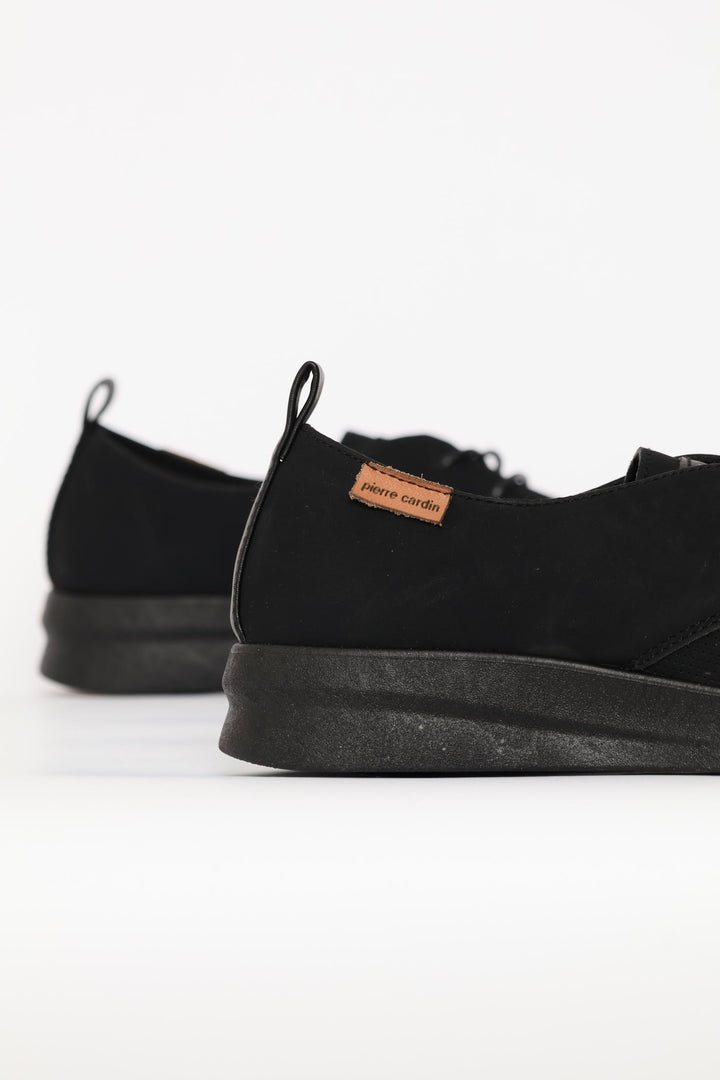 Lace Up Casual Sneaker - Black