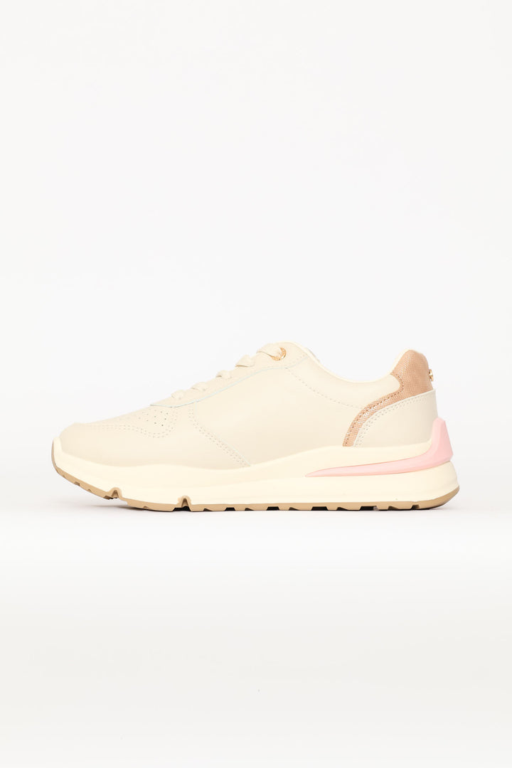 Colourblocked Sneaker - Beige