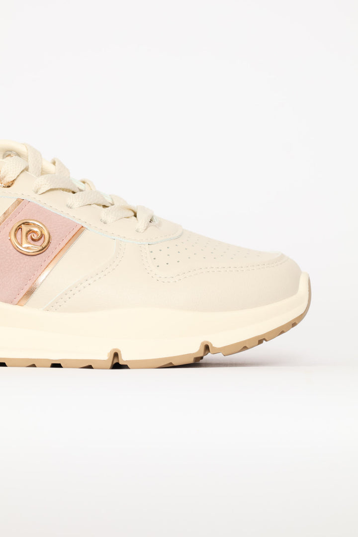 Colourblocked Sneaker - Beige