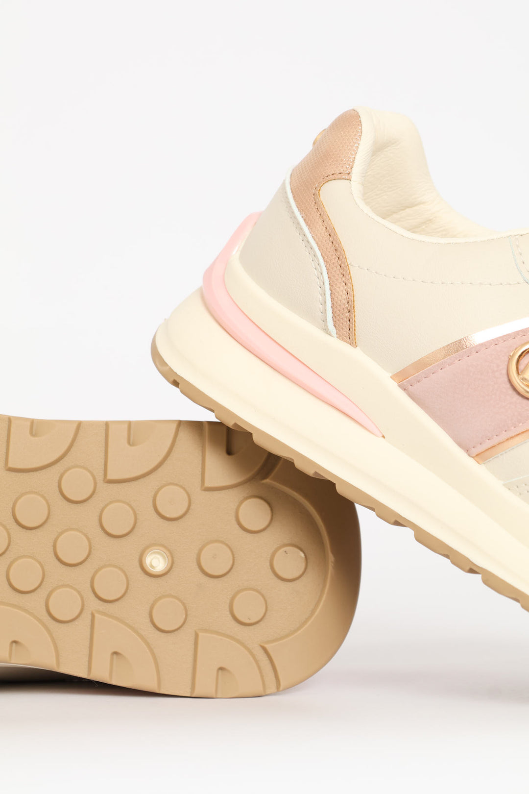 Colourblocked Sneaker - Beige