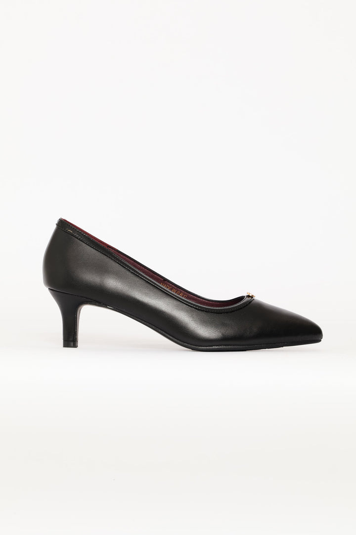 Soft Romney  Block Heel - Black