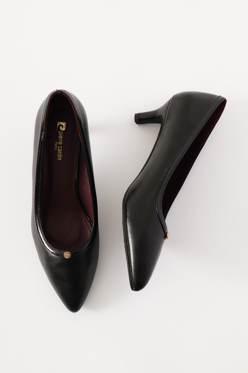 Soft Romney  Block Heel - Black