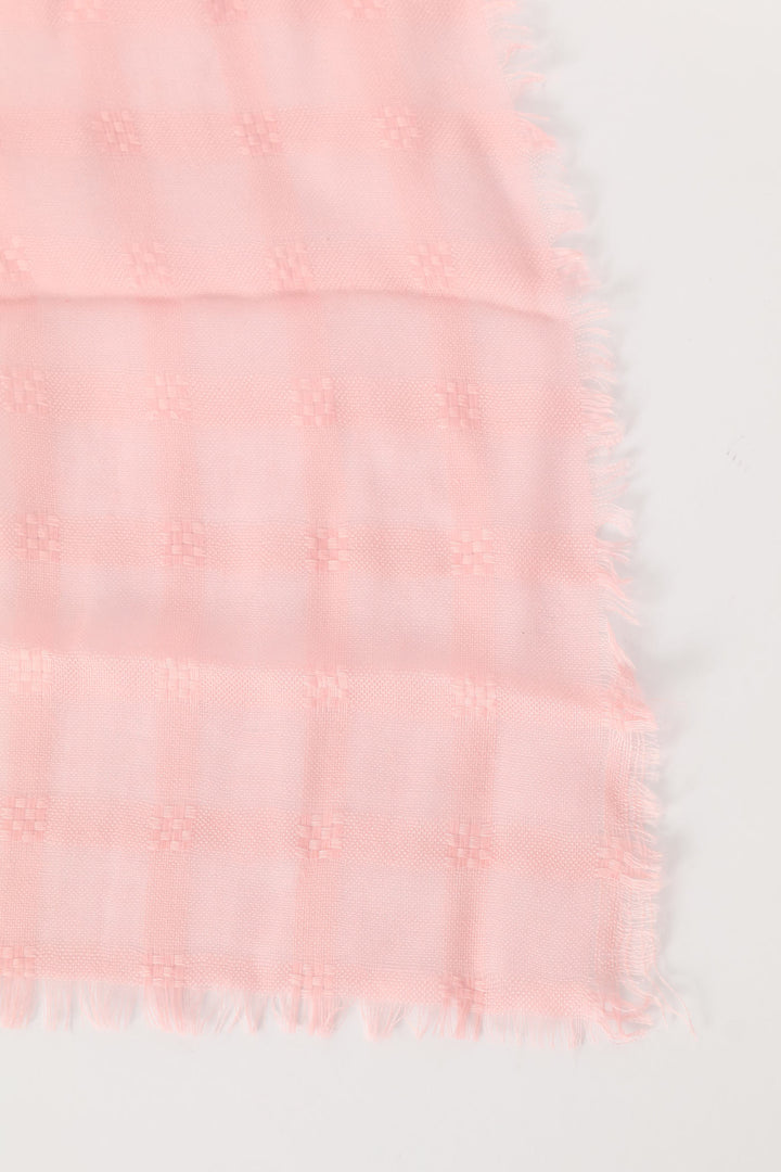 Jaquard Light Weight Scarf-180*80Cm - Blush