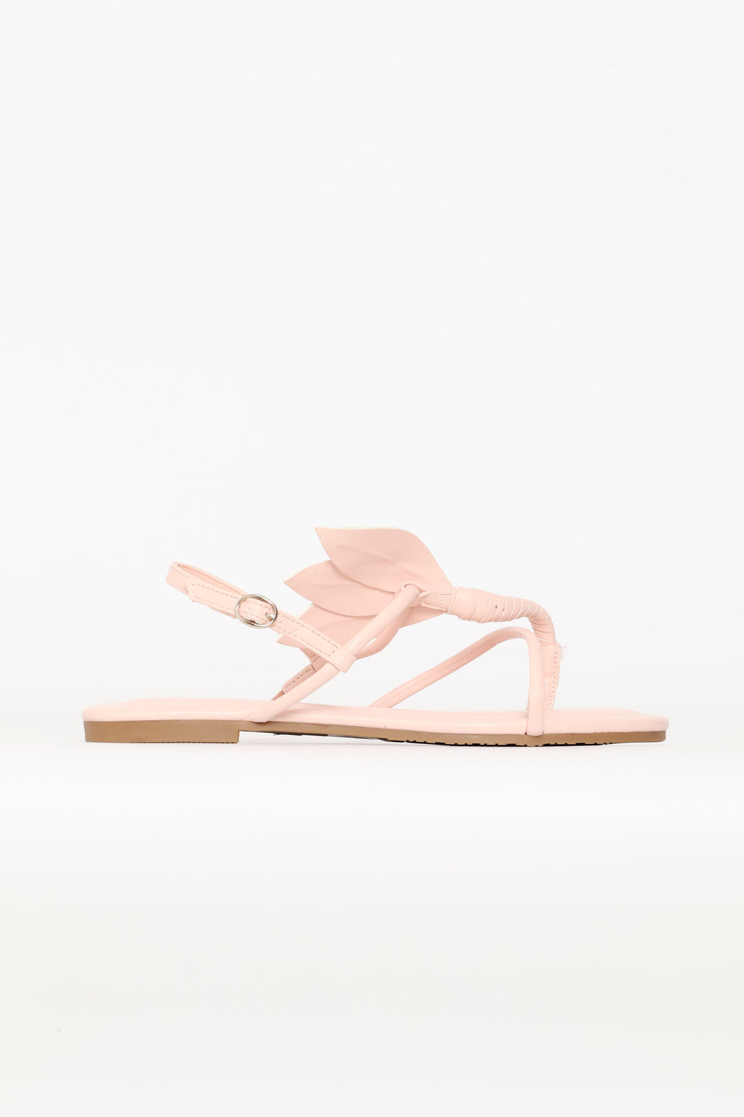 Toe Post Sandal With Blooming Flower Detail - Pink