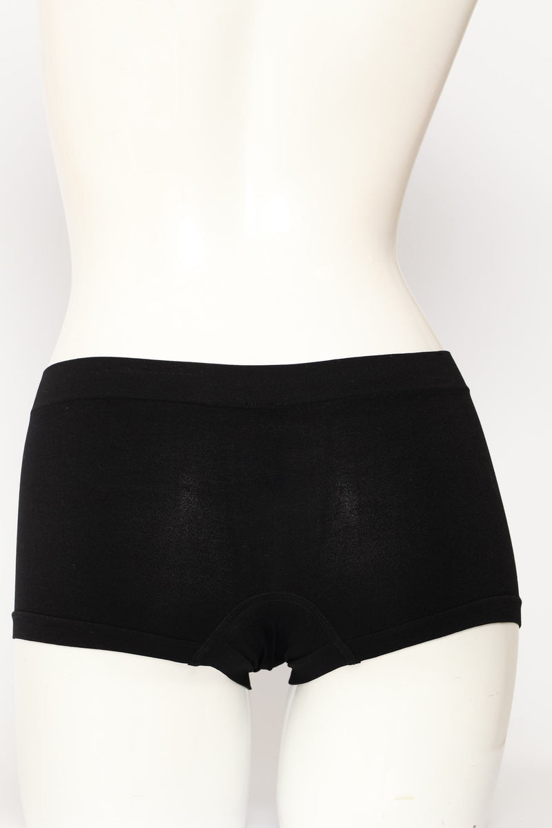 3 Pack Seamless Boyleg Panties - Beige/Brown/Black