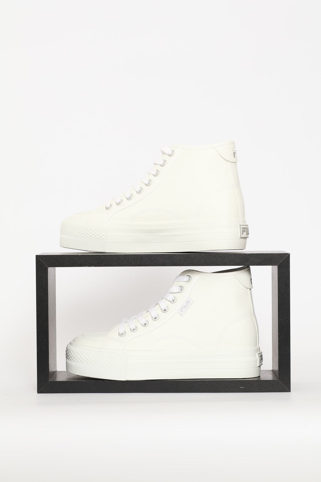 Alessia Platform High Top Sneaker - White