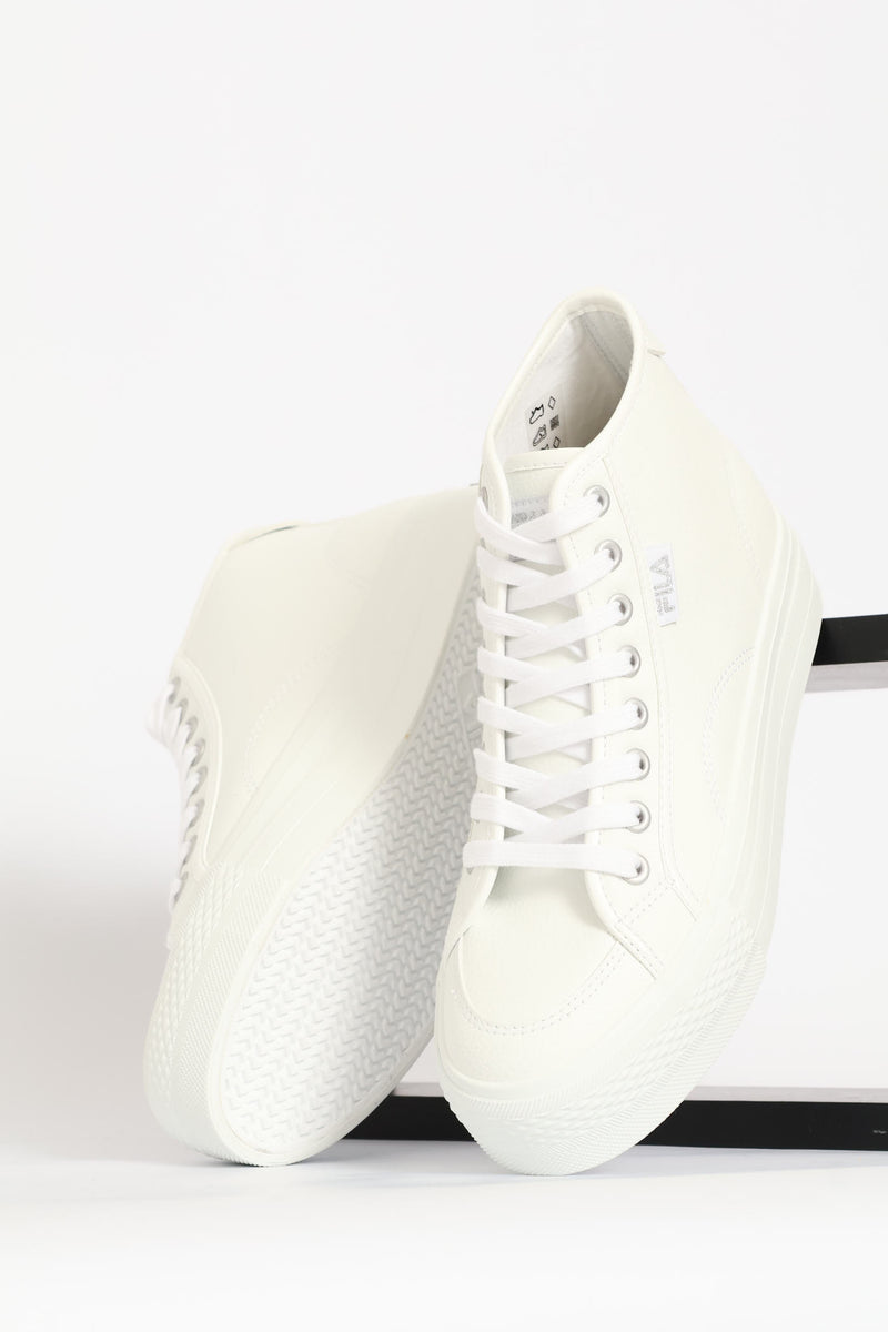 Alessia Platform High Top Sneaker - White