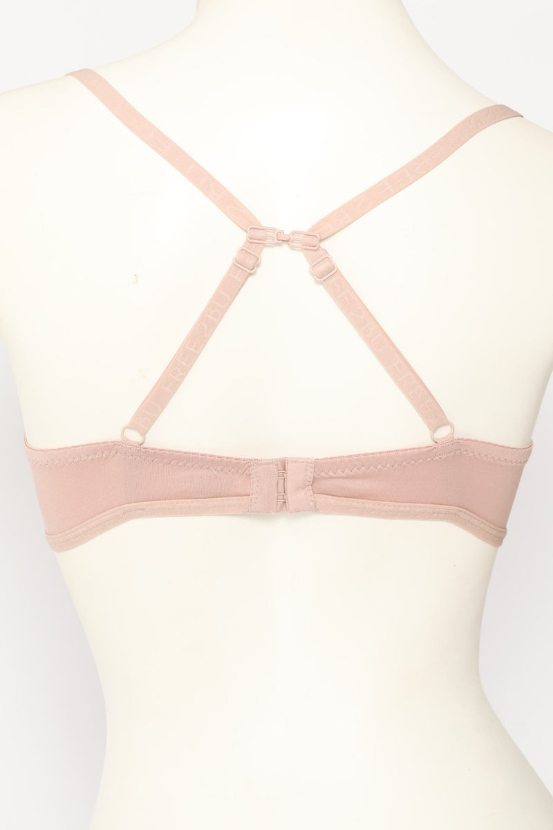 3 Pack T-Shirt Bras - Black/Mocha/White