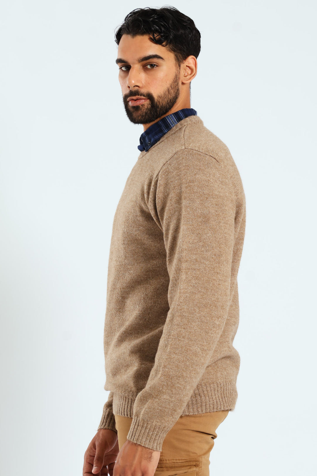 Plain Crew Knitwear - Taupe