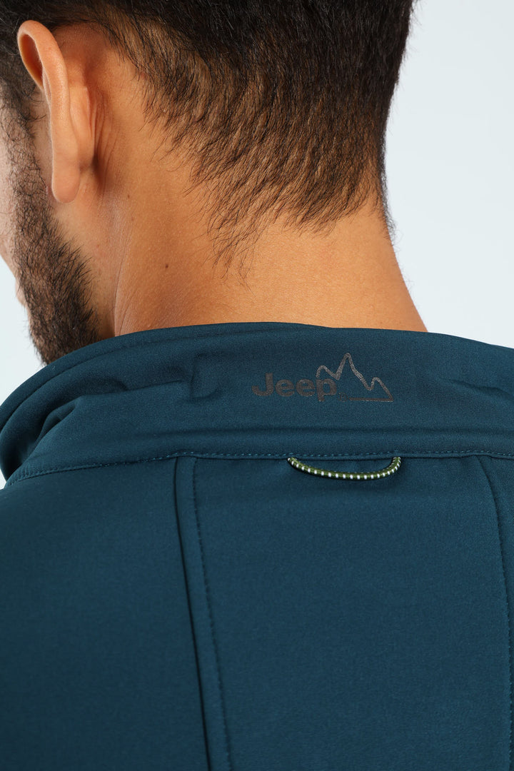 Funnel Neck Softshell Jacket - Navy