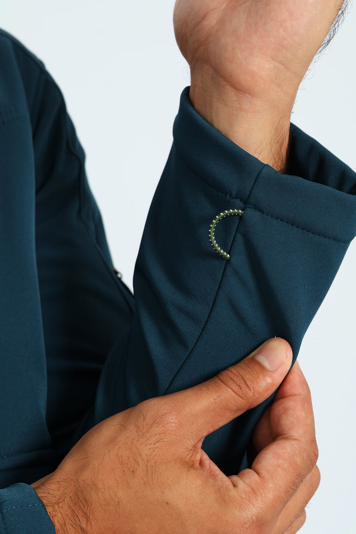 Funnel Neck Softshell Jacket - Navy