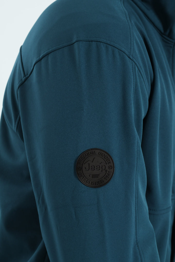 Funnel Neck Softshell Jacket - Navy