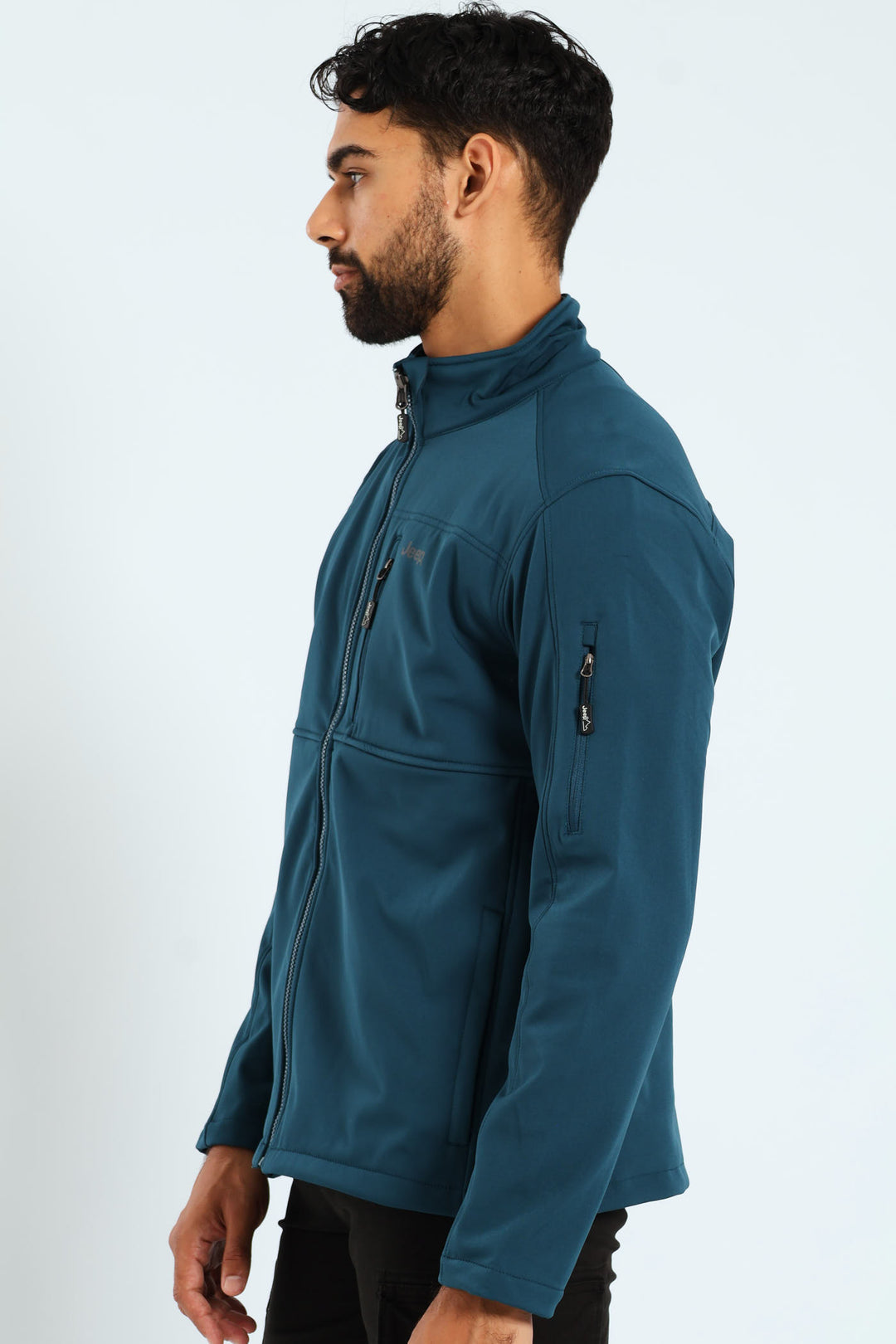 Funnel Neck Softshell Jacket - Navy
