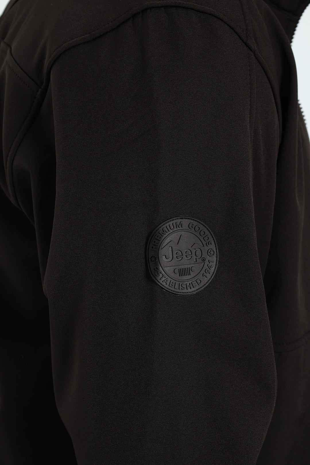 Funnel Neck Softshell Jacket - Black