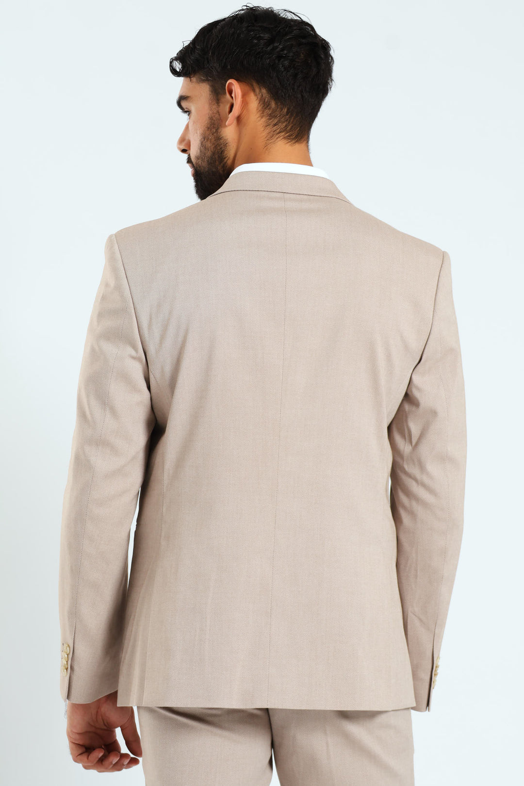 Regular Twill Suit Jacket - Natural