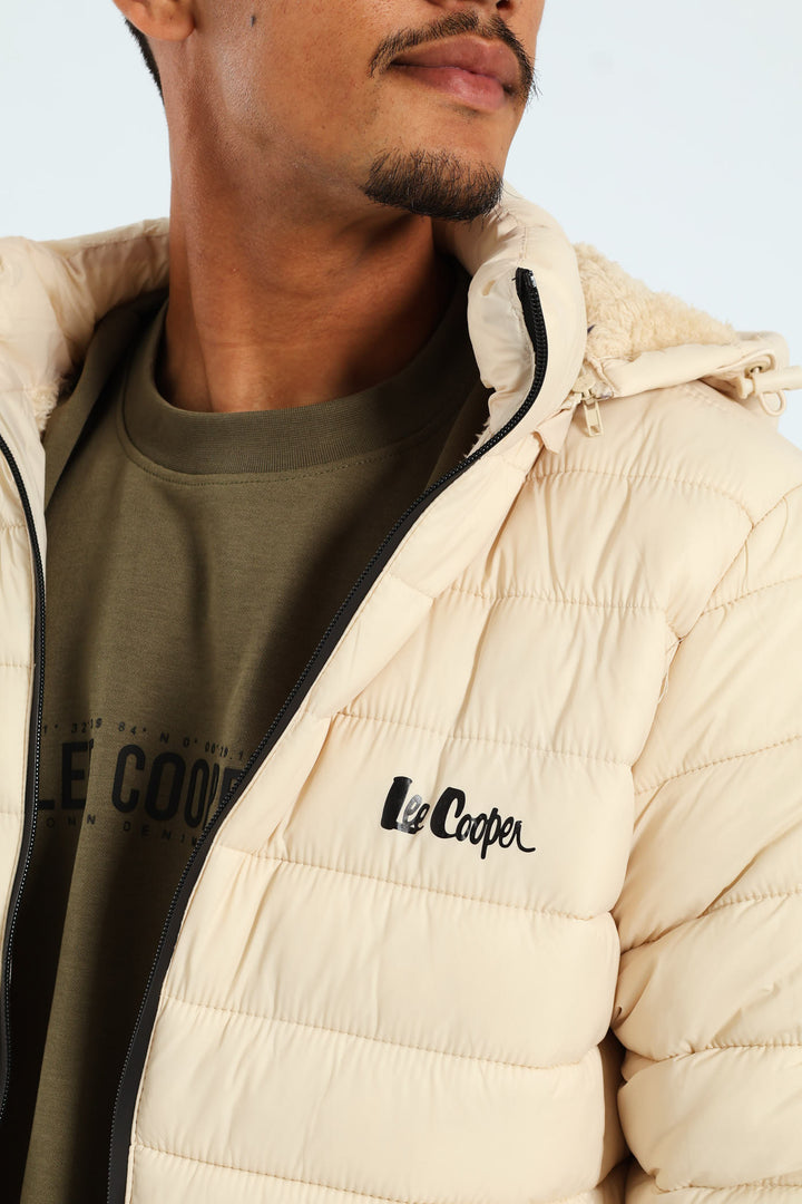 Billy Fur Lined Puffer - Stone