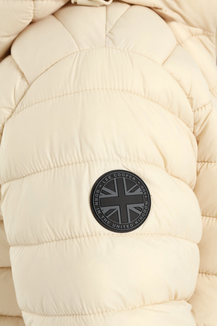 Billy Fur Lined Puffer - Stone